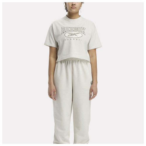 Reebok Γυναικεία κοντομάνικη μπλούζα Classics Archive Essentials Big Logo Crop Tee